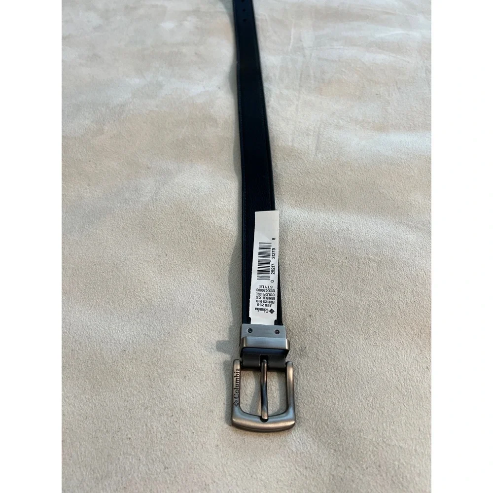Columbia Kids Reversible Belt Brown Black Silver Buckle XS Adjustable NWT